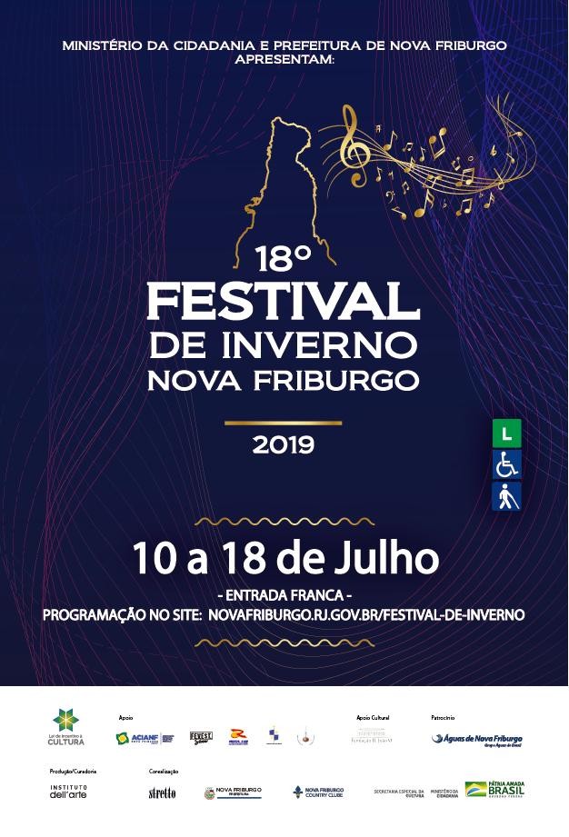 PROGRAMAÇÃO 18º FINF - 10 A 18 DE JULHO de 2019